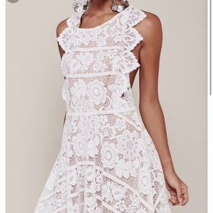 For love and lemons mini white dress